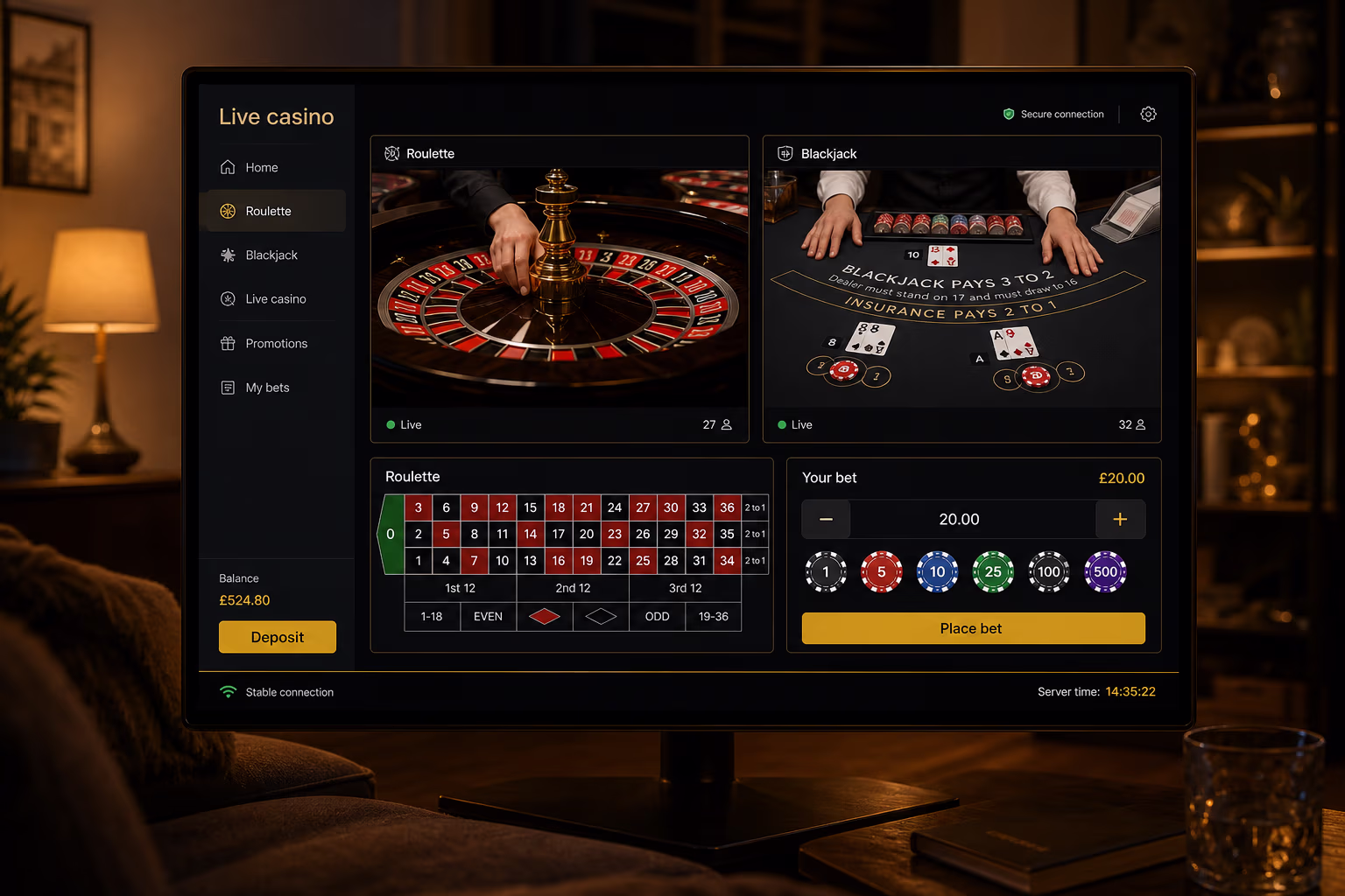 Games Available at Vlad Casino